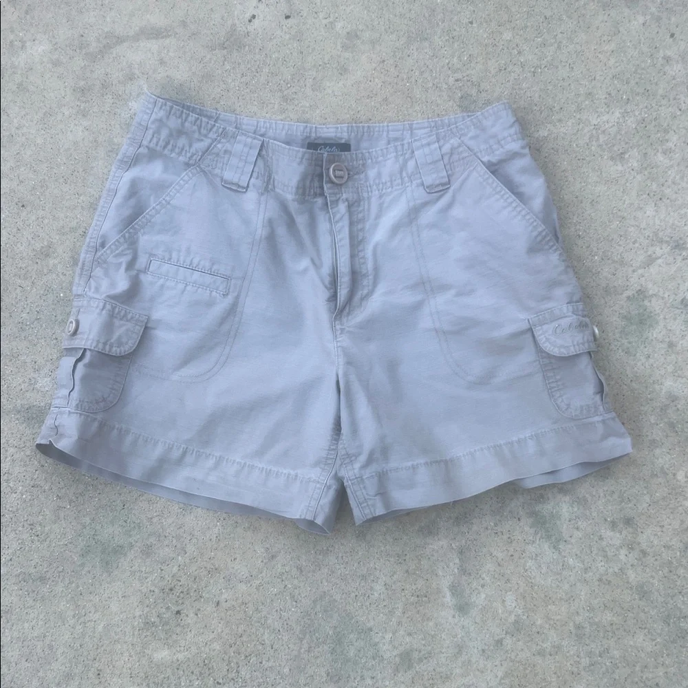 Cabela's Women's Beige Khaki Cargo Outdoor Hiking Shorts Women's Size 4 - Picture 2 of 8